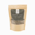 Package of Damiana leaf tea with a beige background