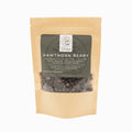 Tea package of hawthorn berry tea with visible text and branding on a white background