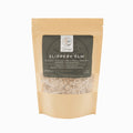 Package of Slippery Elm tea with a label on a white background